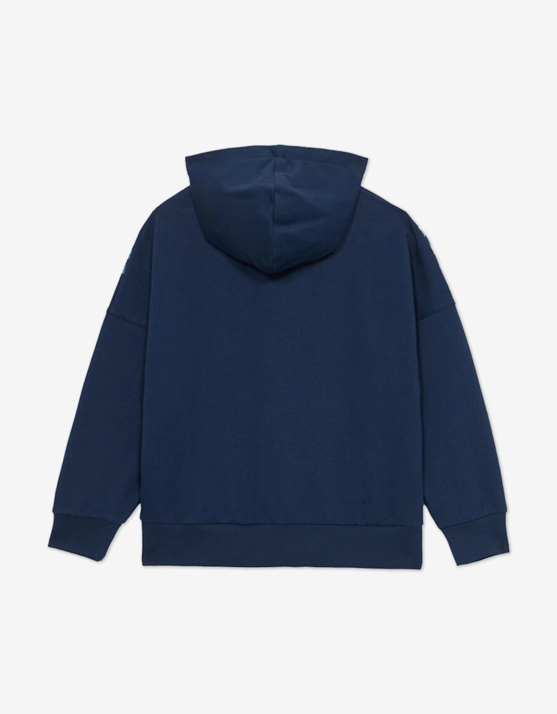 Boys Logo Zip Up Top in Navy