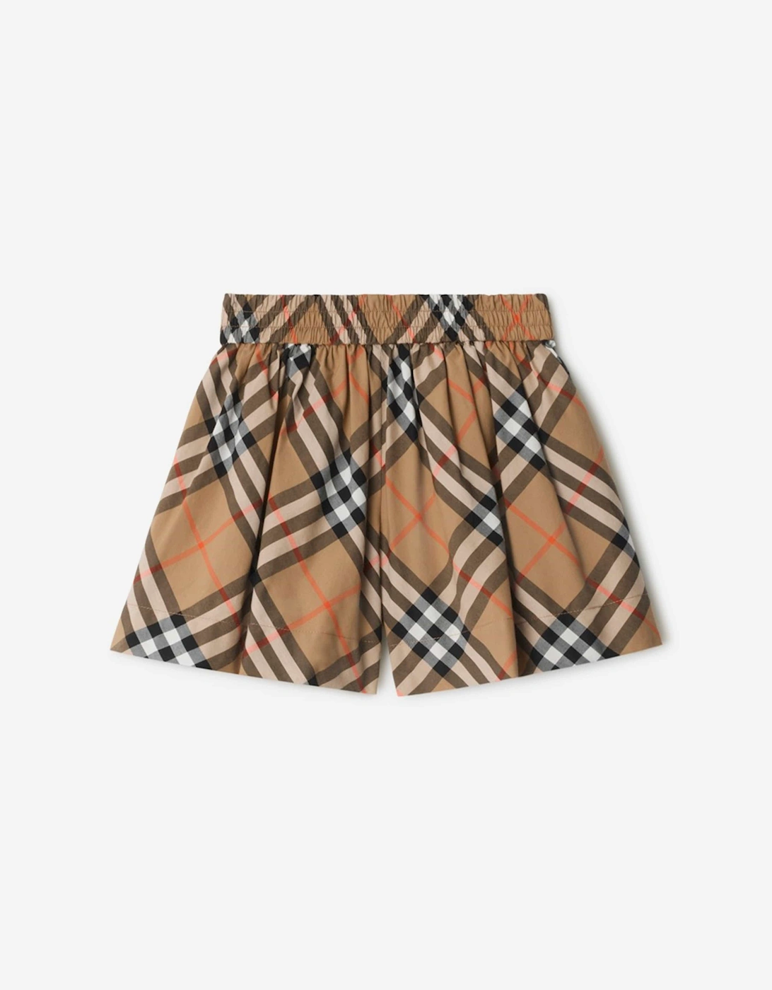 Girls Marcy Check Shorts in Beige, 5 of 4