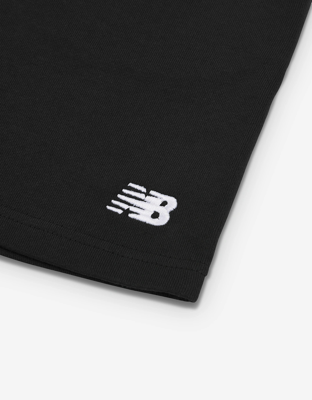 Boys French Terry Small Logo Shorts in Black