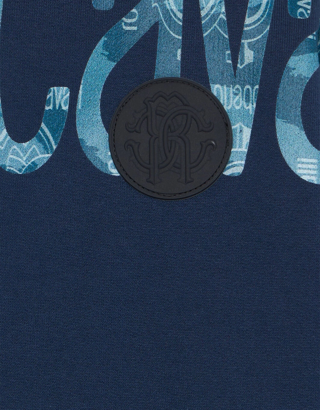 Boys Logo Zip Up Top in Navy