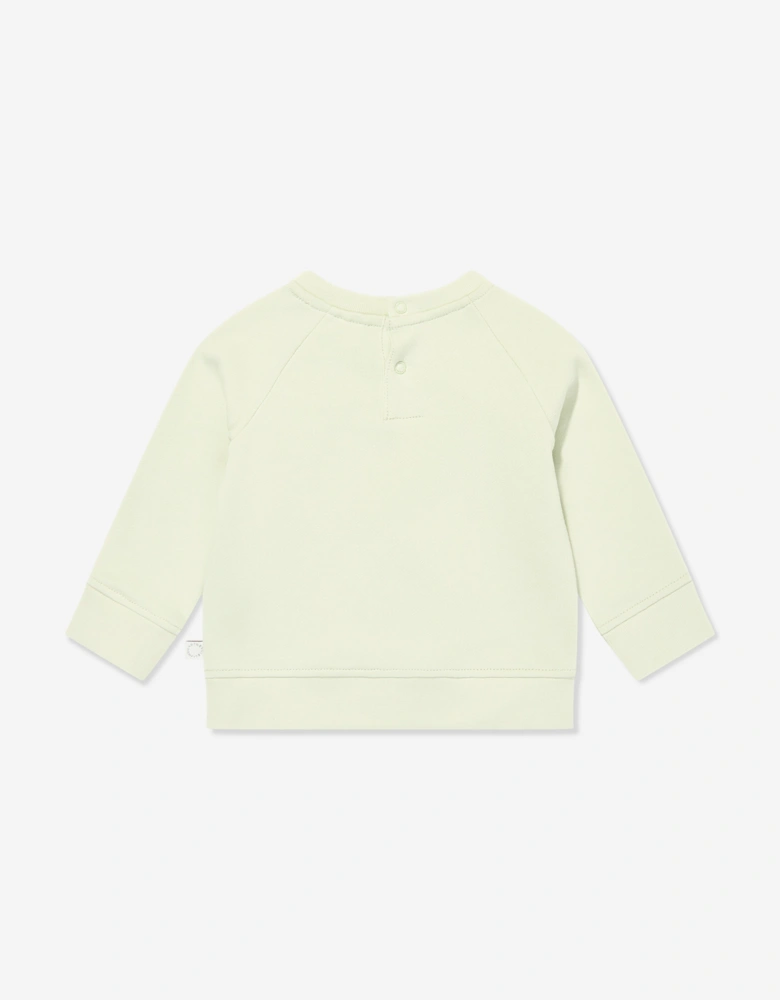 Baby Boys Ice Cream Logo Sweatshirt in Green
