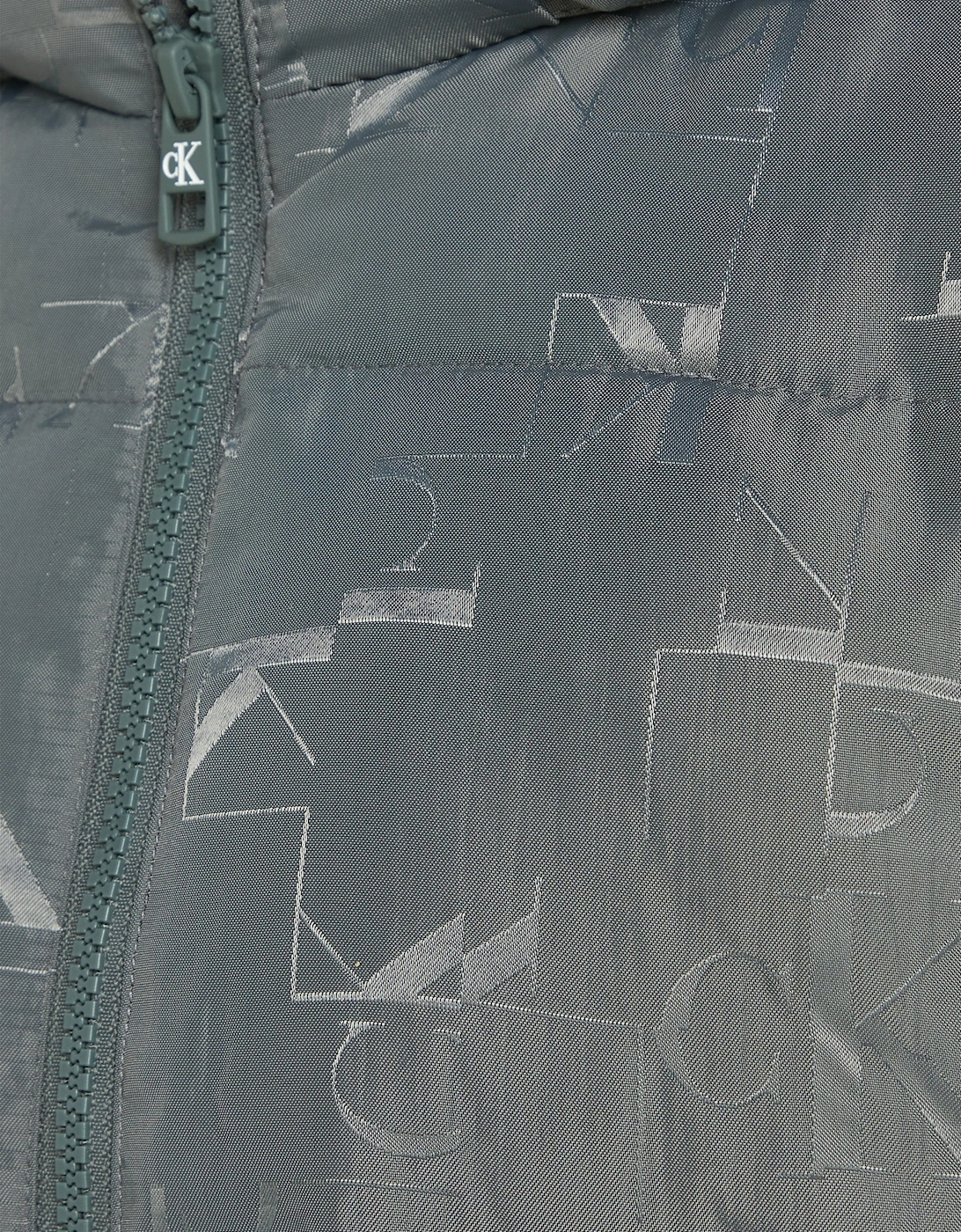 Boys City Grid Jacquard Gilet in Grey