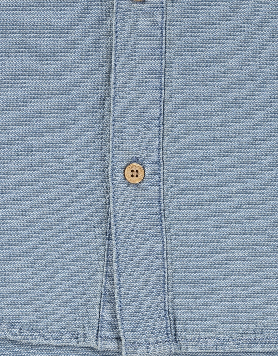 Boys Short Sleeve Woven Shirt in Blue