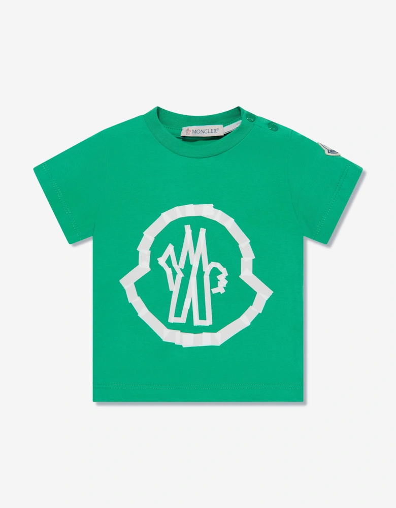Enfant Baby Boys Logo T-Shirt in Green