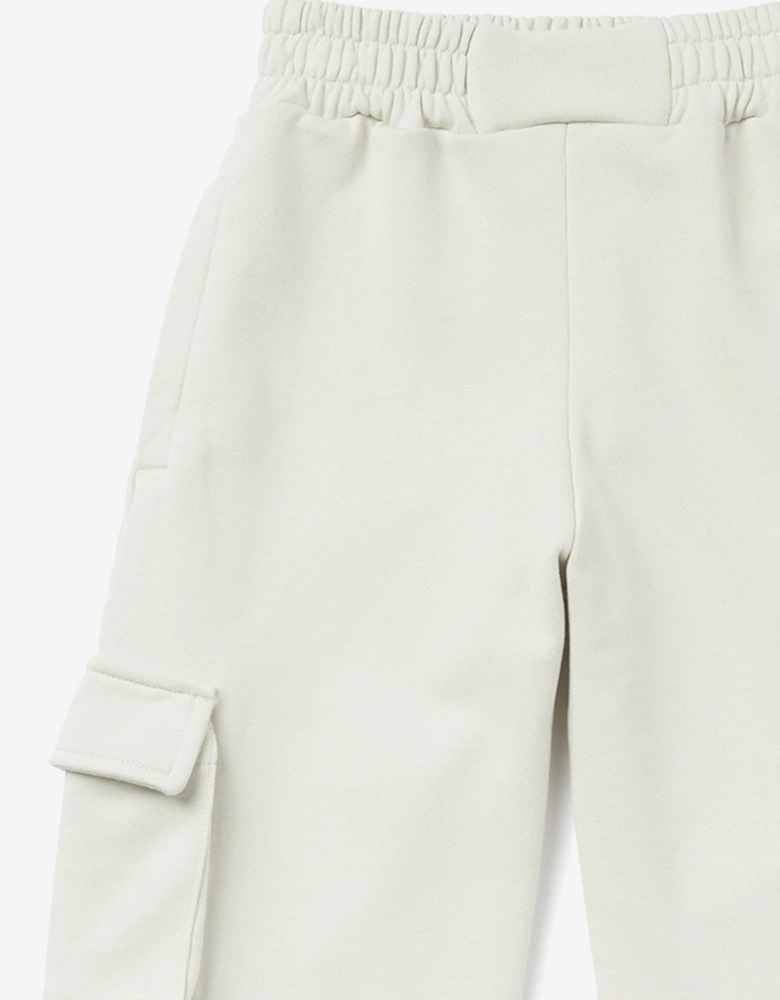 Girls Bookish Cargo Sweatpants in Grey