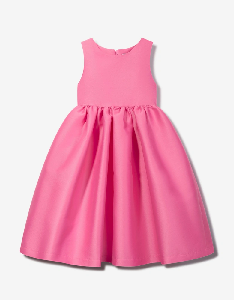 Girls Flared Special Occasion Dress With Bolero in Pink