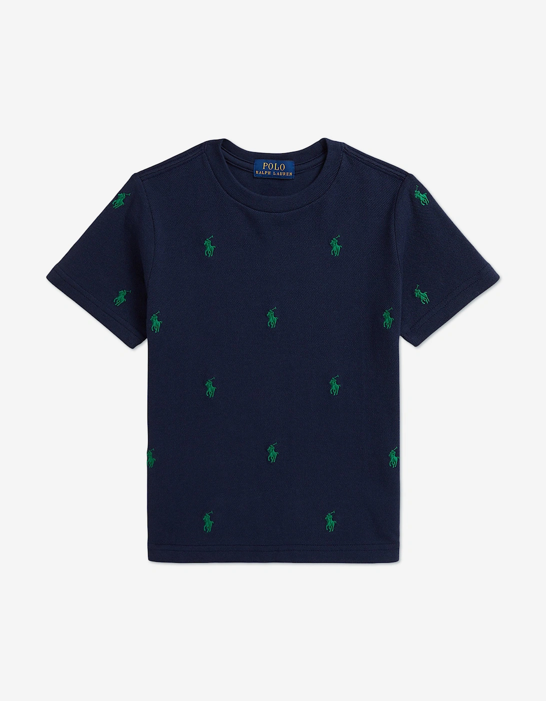 Boys Logo T-Shirt in Navy, 6 of 5