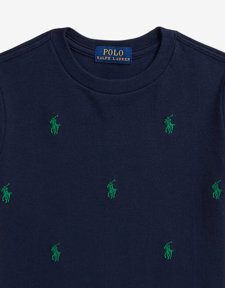 Boys Logo T-Shirt in Navy