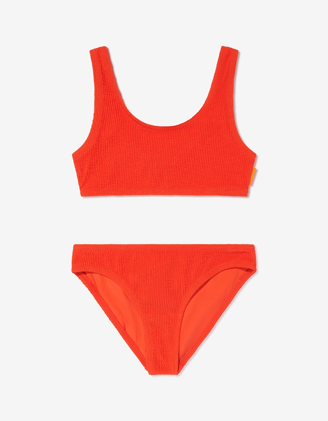Girls Nola Solid Bikini in Red (UPF50+), 5 of 4
