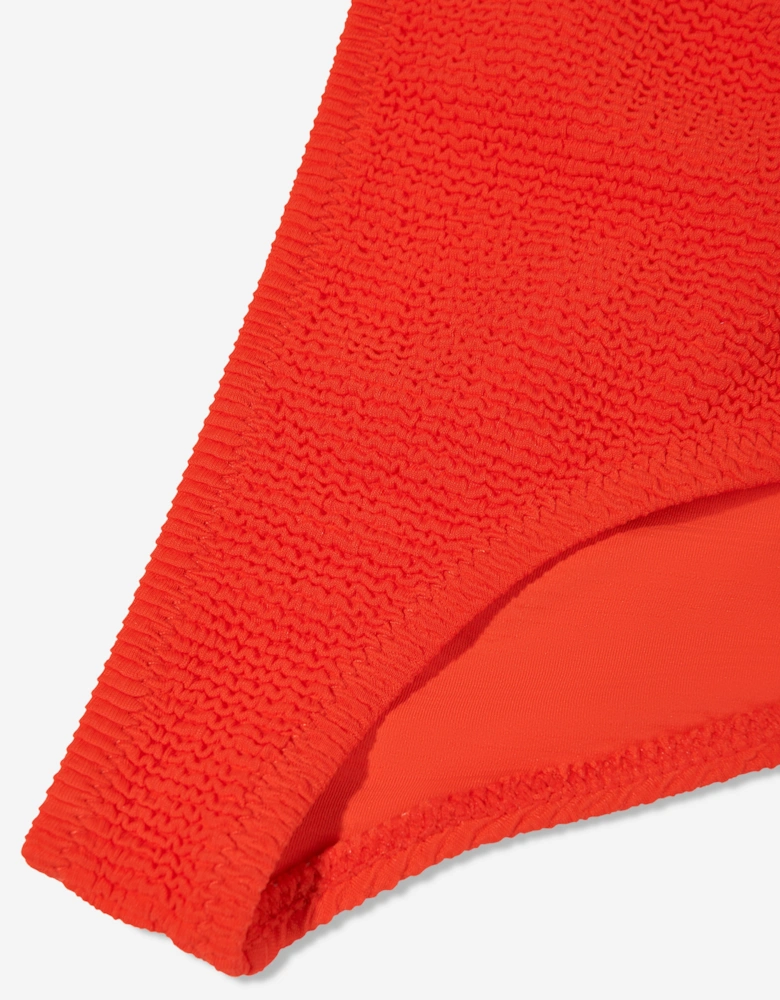 Girls Nola Solid Bikini in Red (UPF50+)