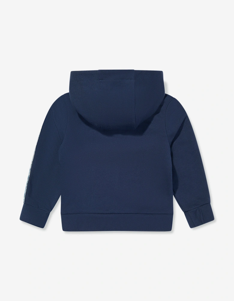 Baby Boys Logo Zip Up Top in Navy