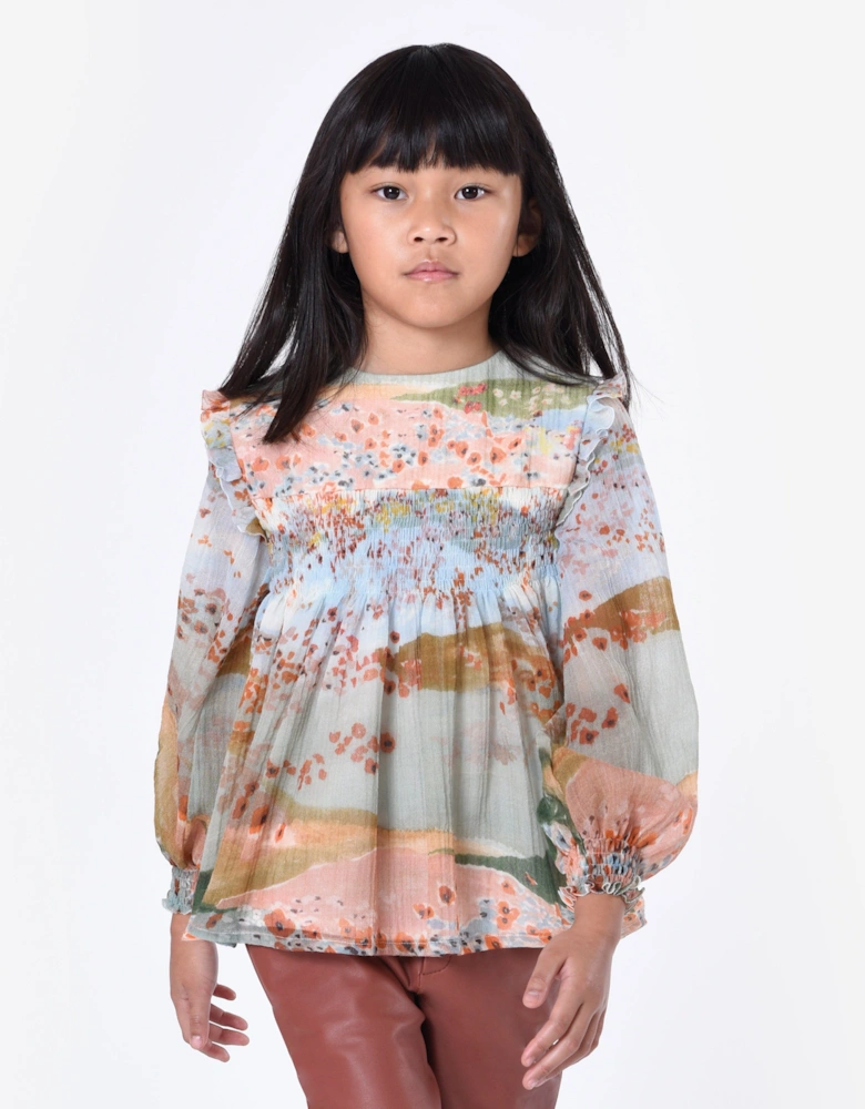 Girls Ceremony Blouse in Multicolour