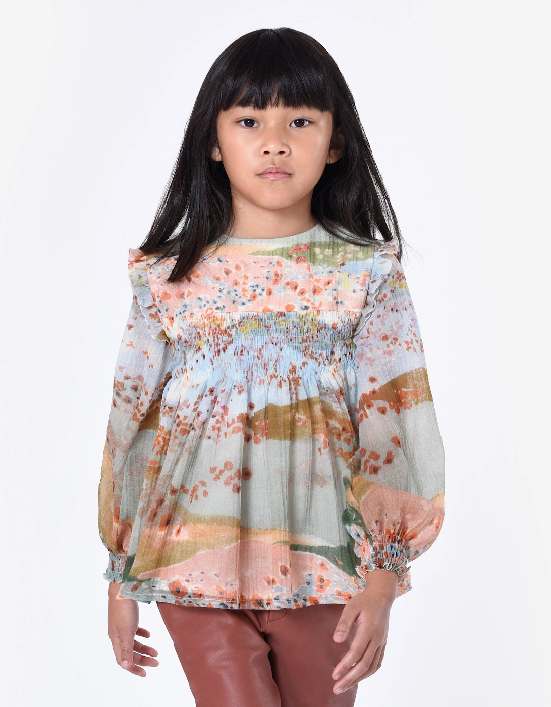 Girls Ceremony Blouse in Multicolour