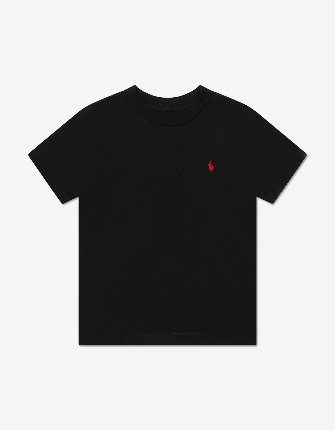 Boys Jersey Logo T-Shirt in Black, 6 of 5