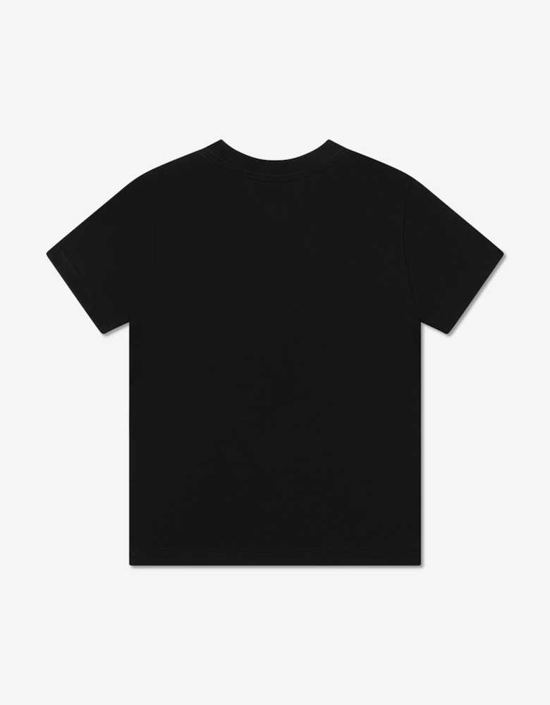 Boys Jersey Logo T-Shirt in Black
