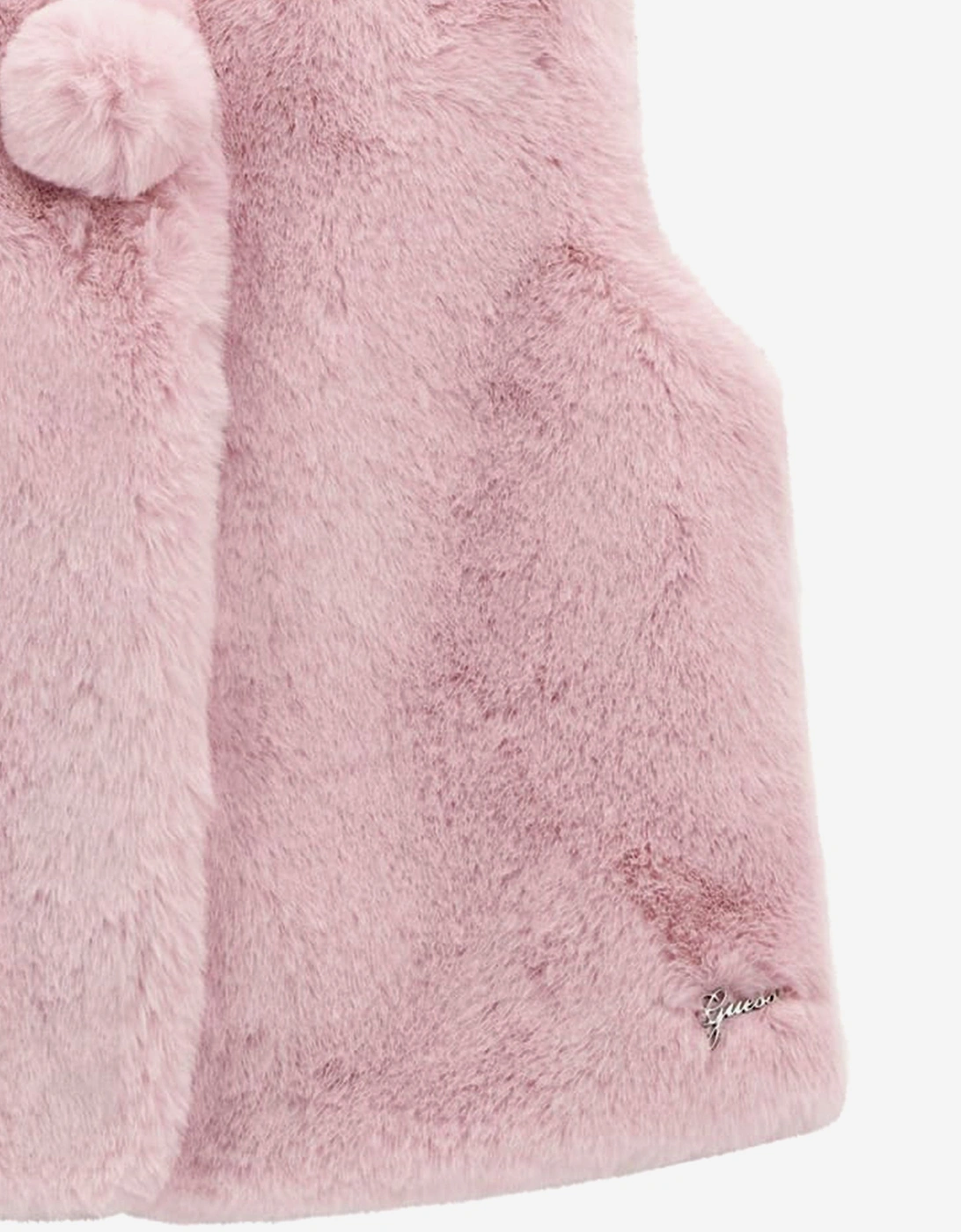 Girls Faux Fur Gilet in Pink