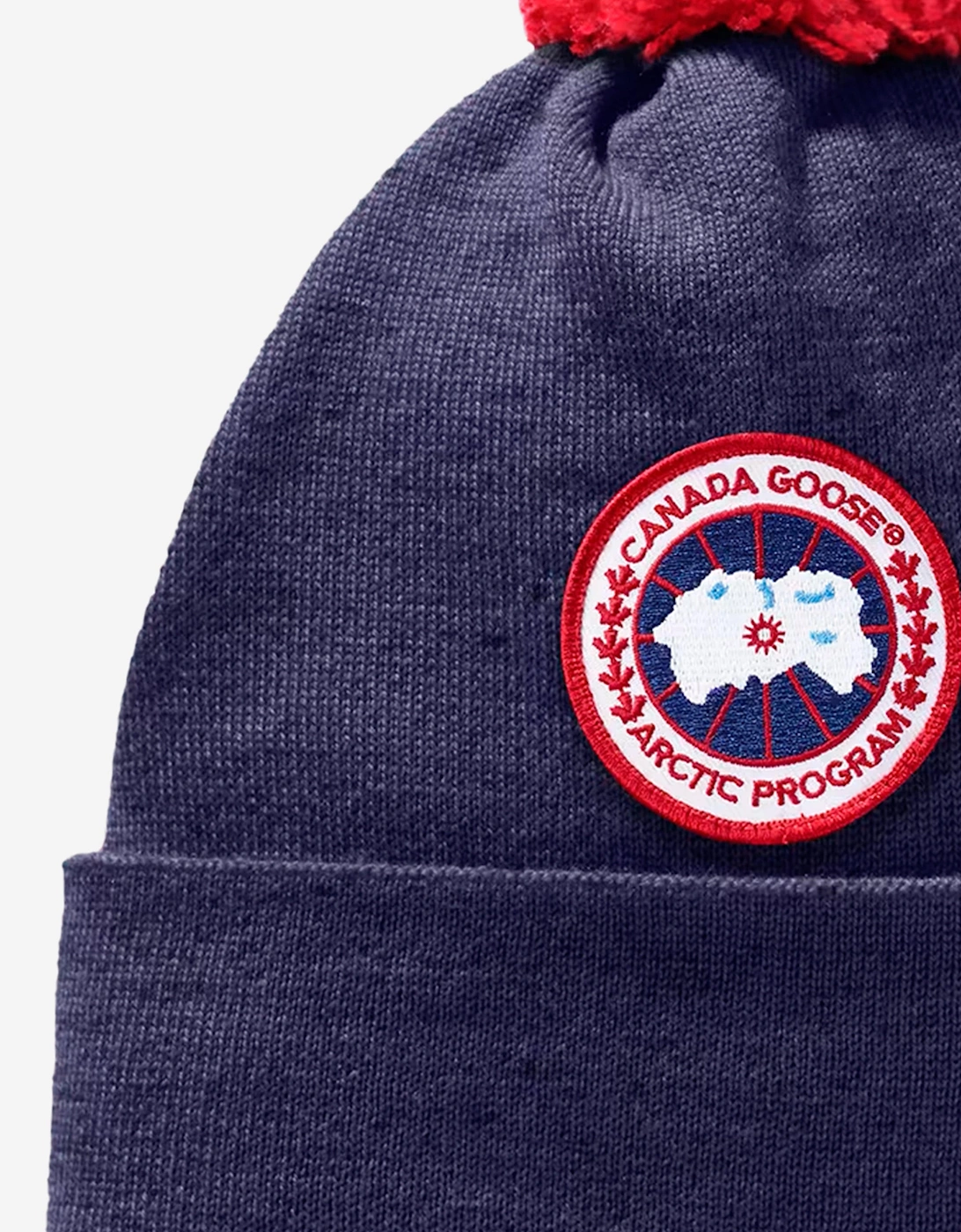 Kids Pom Toque Hat in Navy