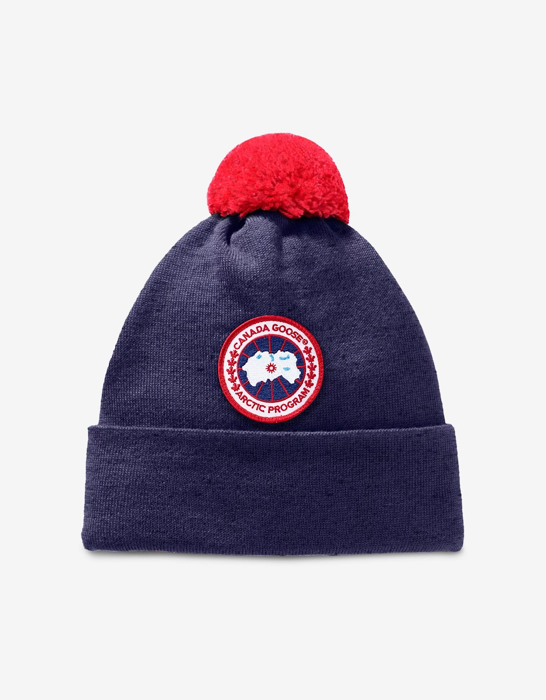 Kids Pom Toque Hat in Navy, 5 of 4