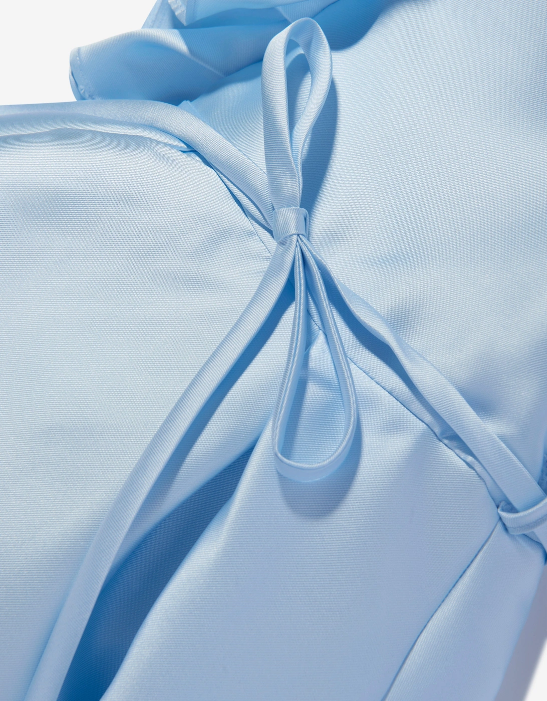 Girls Large Bow Occasion Dress in Blue