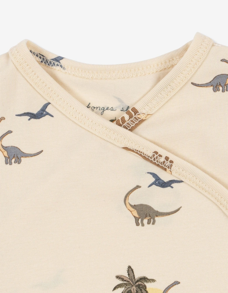 Baby Boys Dinosaur Bodysuit in Ivory