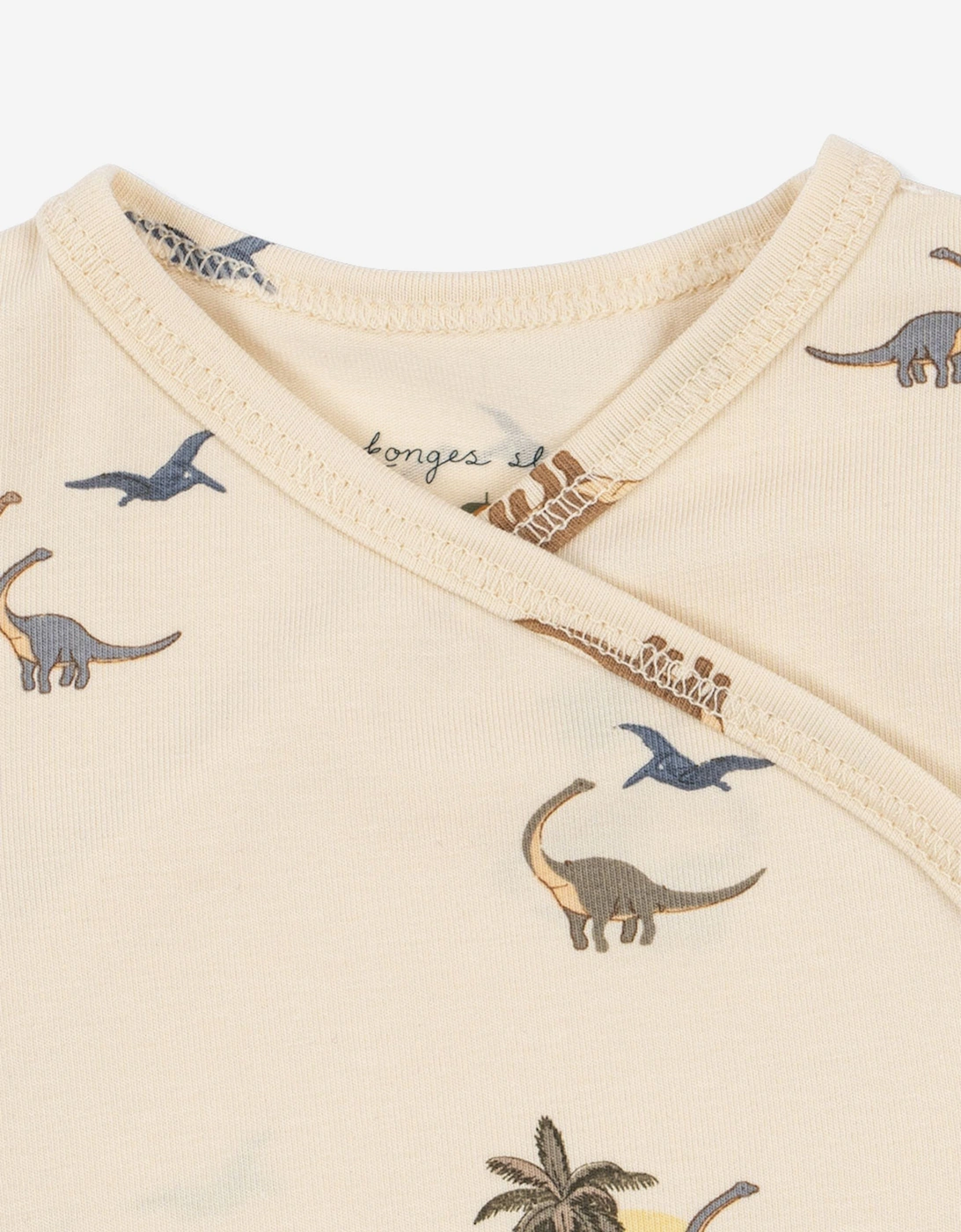Baby Boys Dinosaur Bodysuit in Ivory