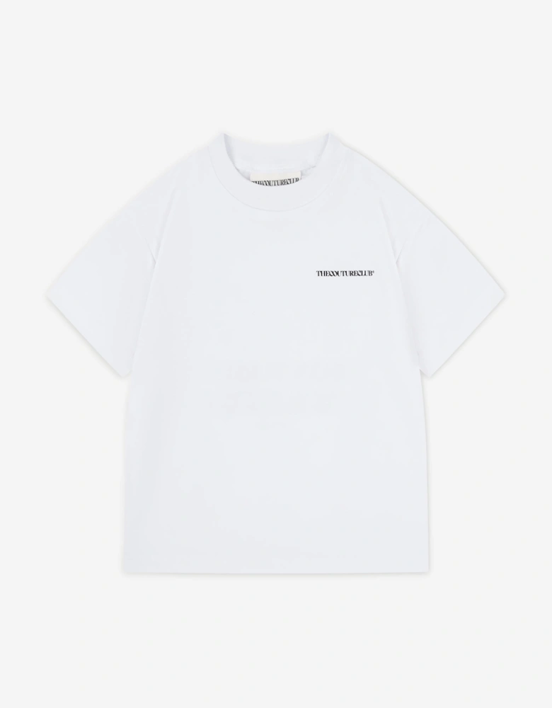 Kids Heavyweight Copyright T-Shirt in White