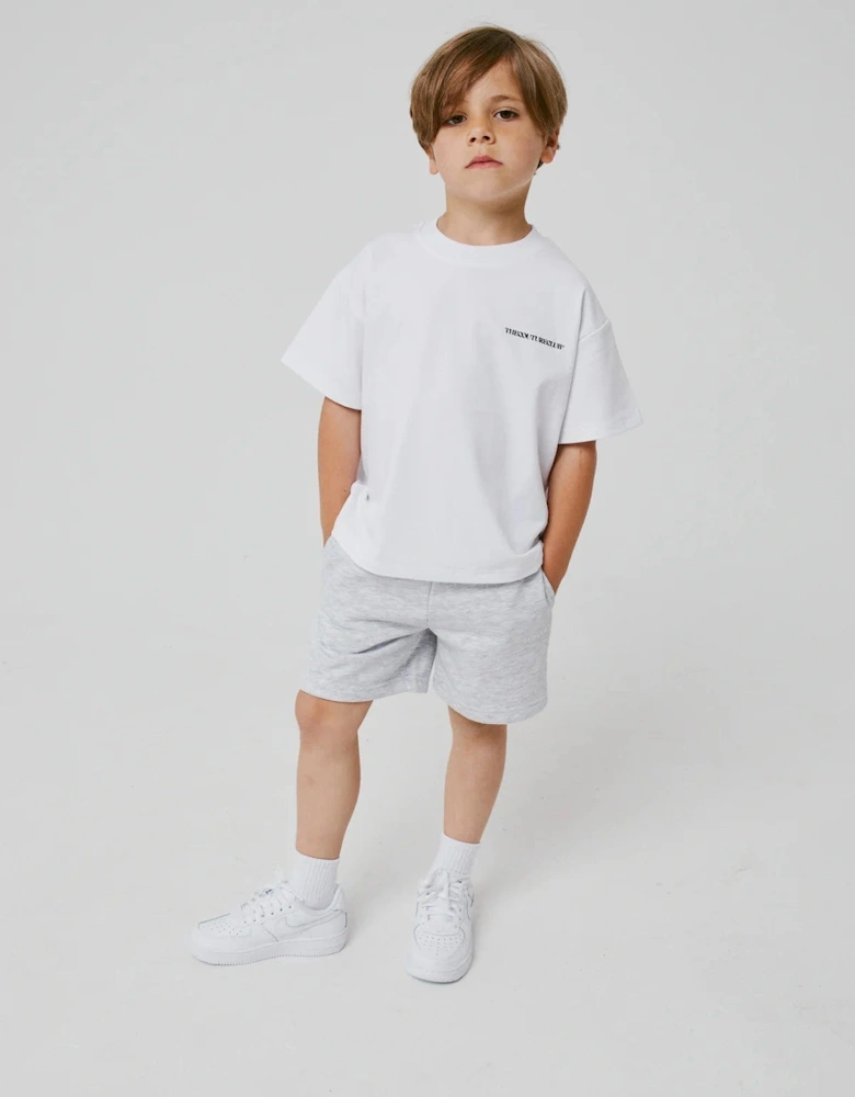 Kids Heavyweight Copyright T-Shirt in White