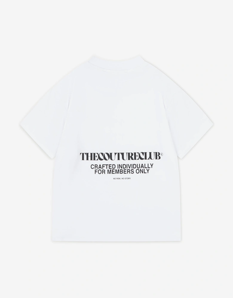 Kids Heavyweight Copyright T-Shirt in White