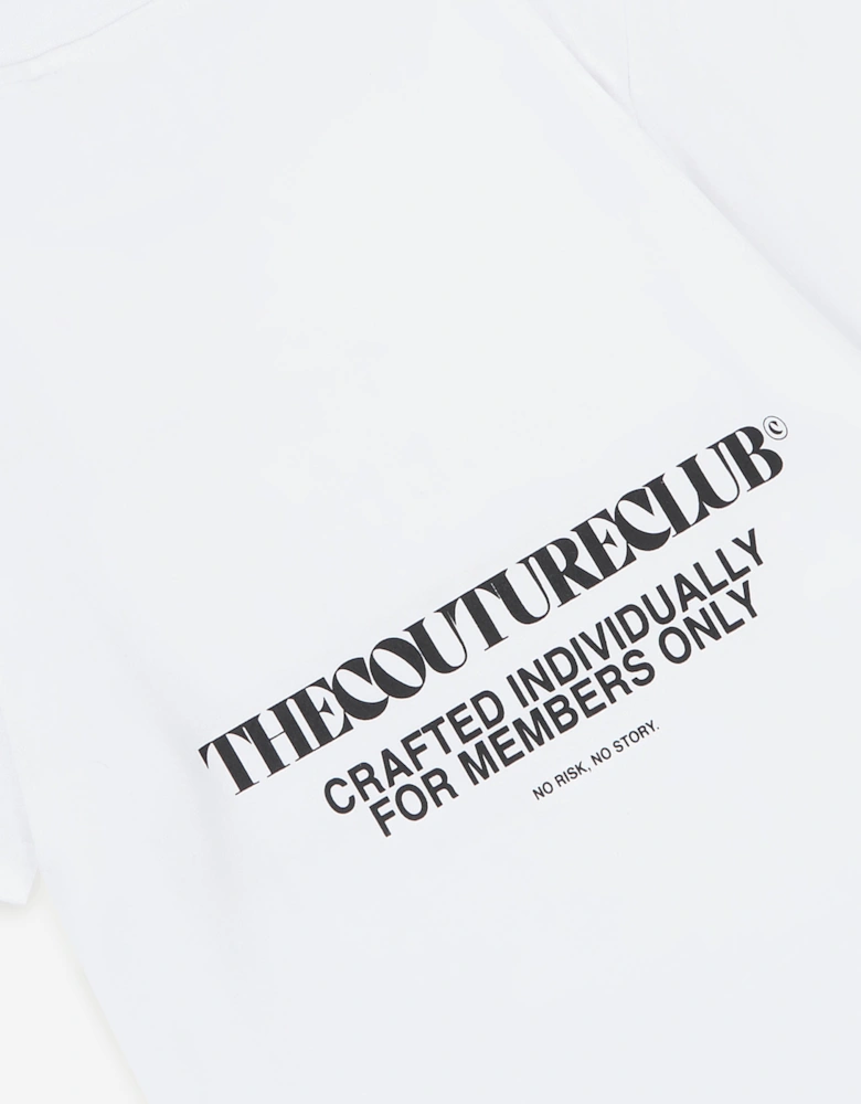 Kids Heavyweight Copyright T-Shirt in White