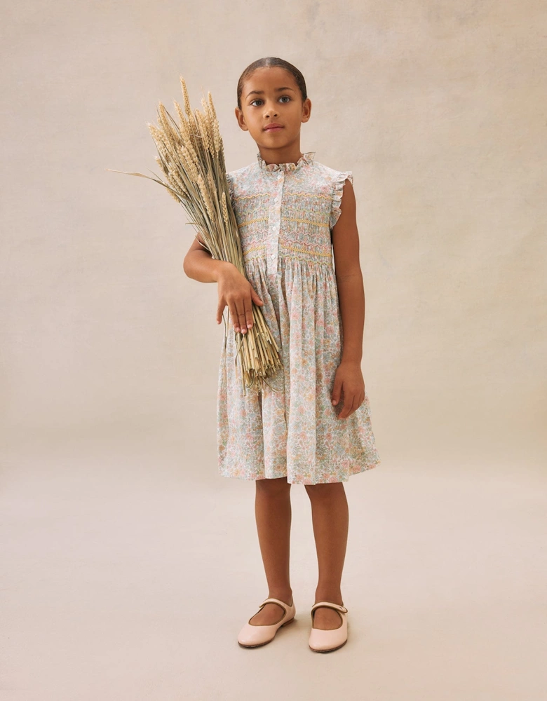 Girls Floral Fabiola Dress in Multicolour