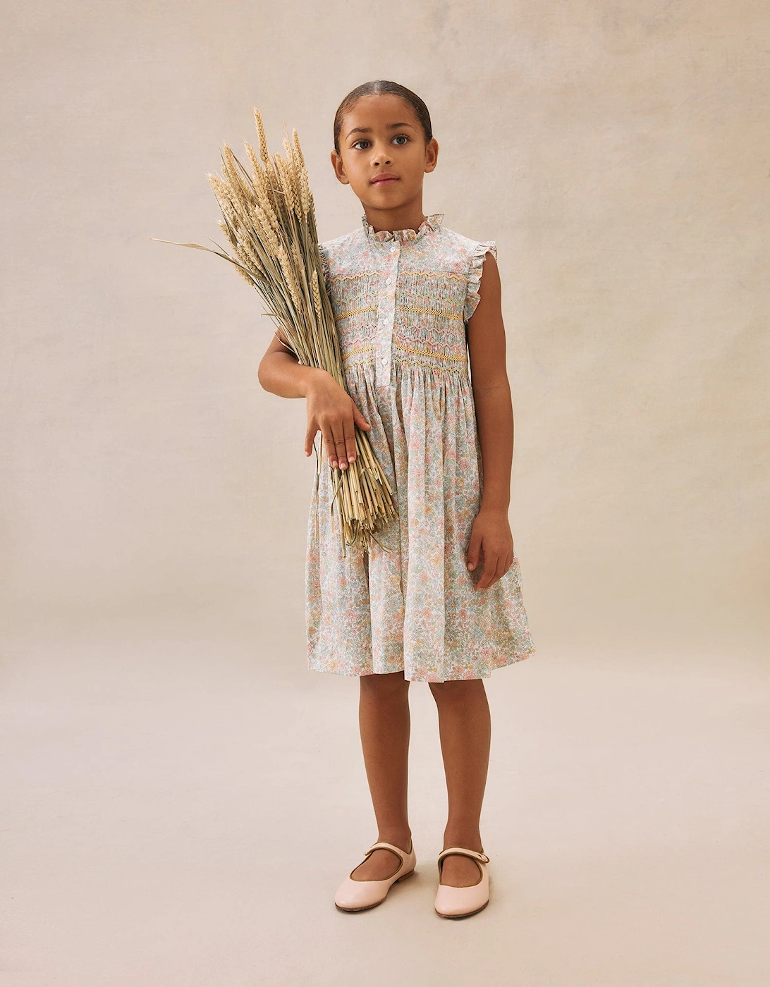 Girls Floral Fabiola Dress in Multicolour