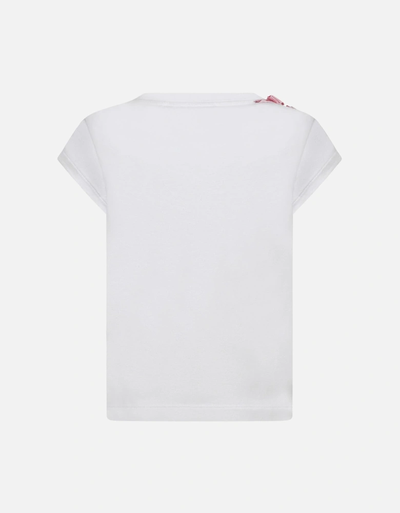 Girls Top - & Red RuffCotton Top