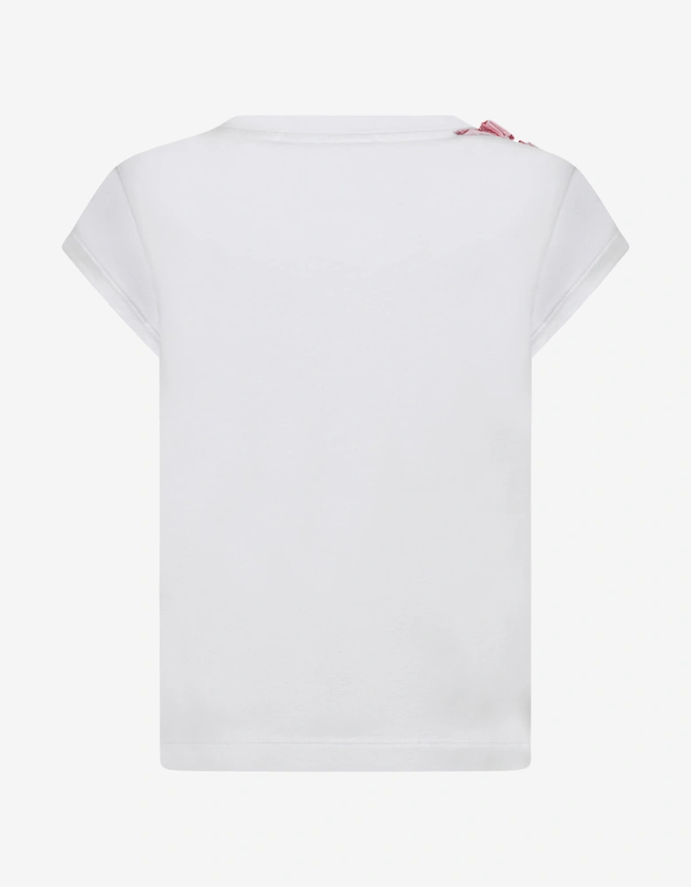 Girls Top - & Red RuffCotton Top