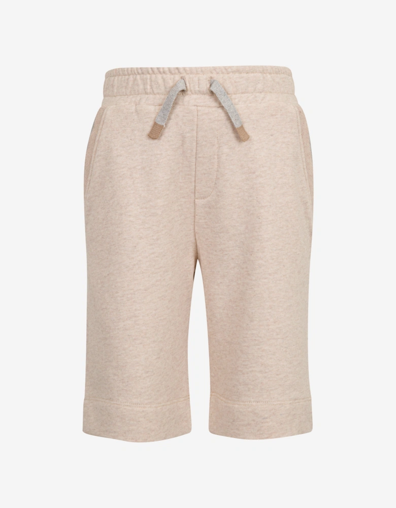 Boys Cotton Shorts in Beige