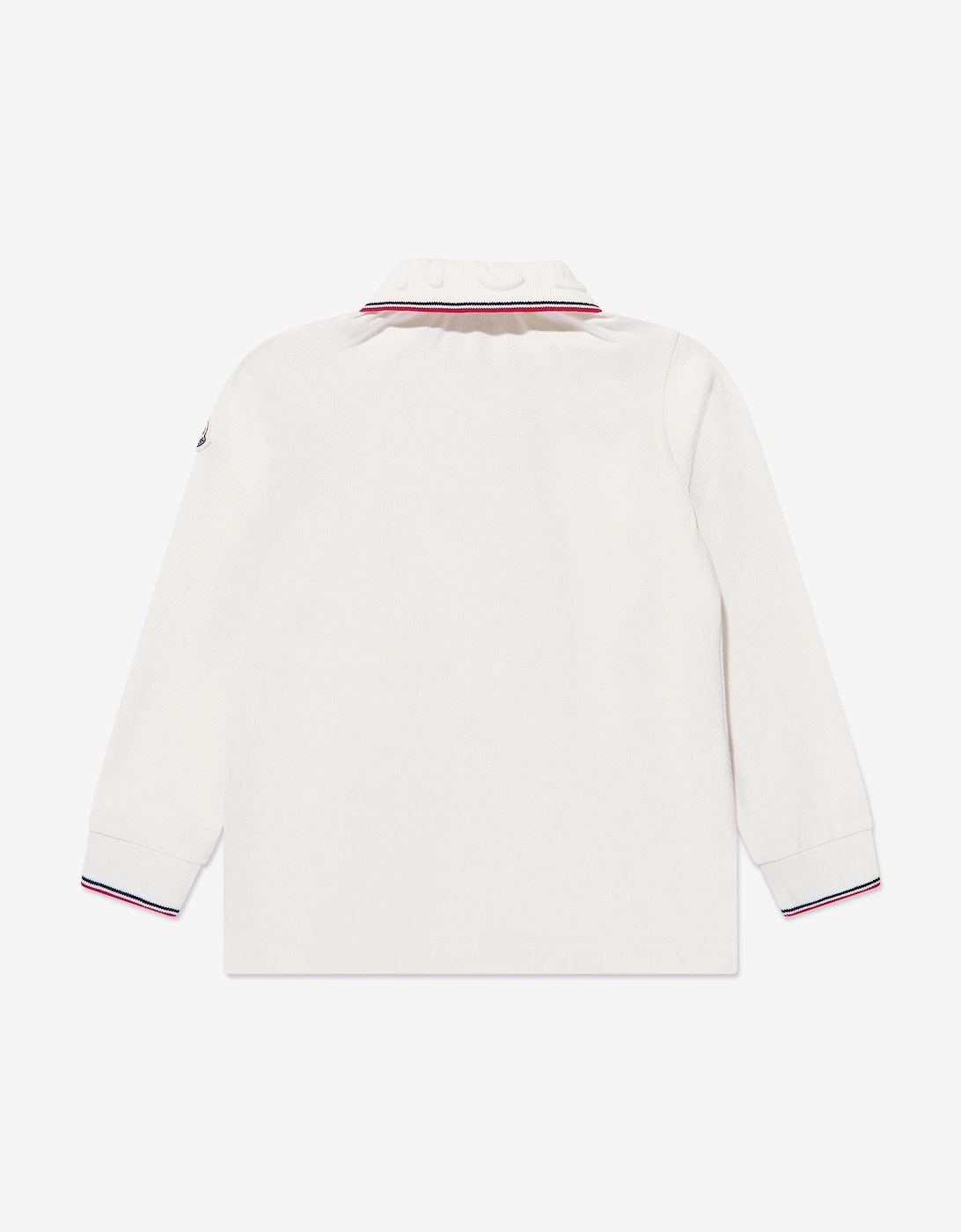 Enfant Boys Long Sleeve Polo Shirt in Ivory