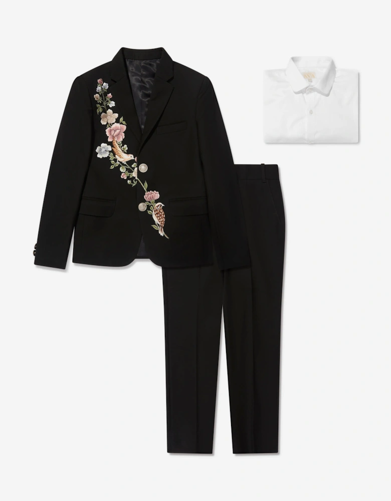 Boys Olwyn Suit in Black