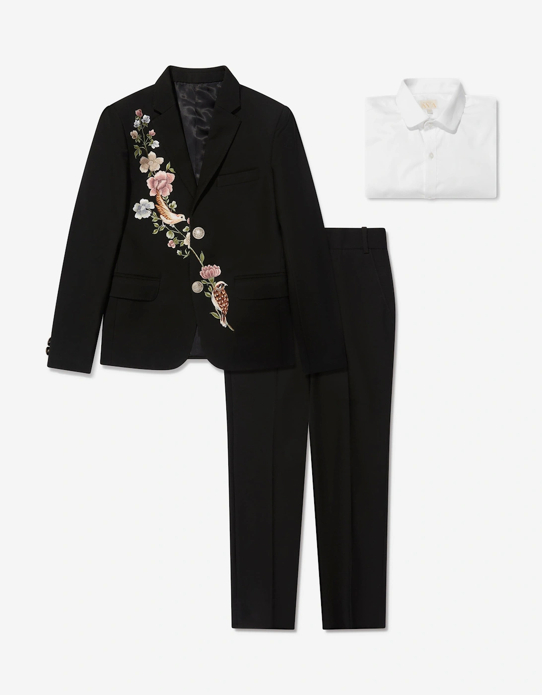 Boys Olwyn Suit in Black