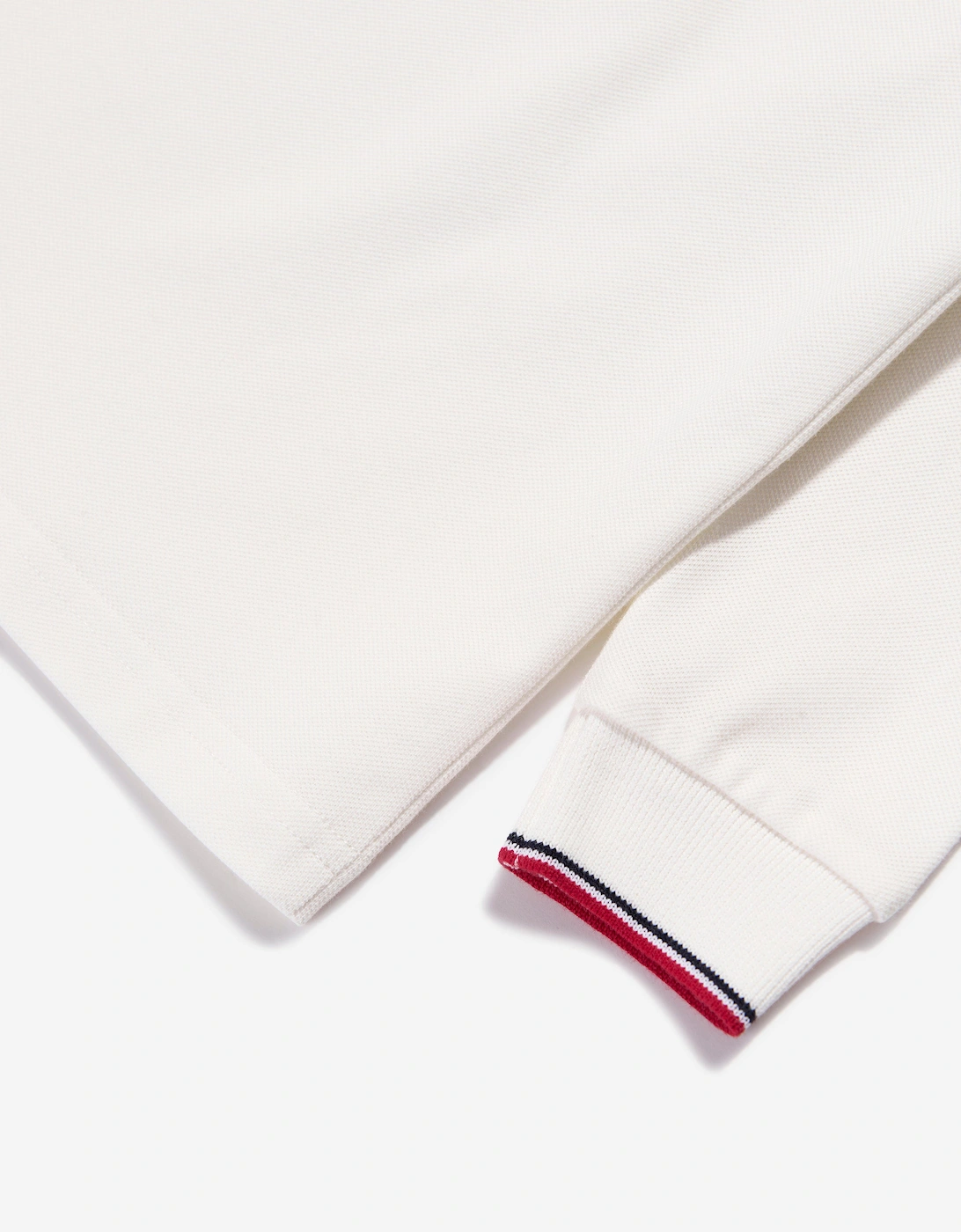 Enfant Boys Long Sleeve Polo Shirt in Ivory