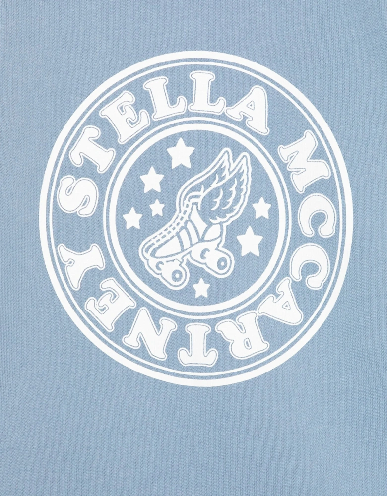 Girls Strawberry Logo Sweatshirt in Blue