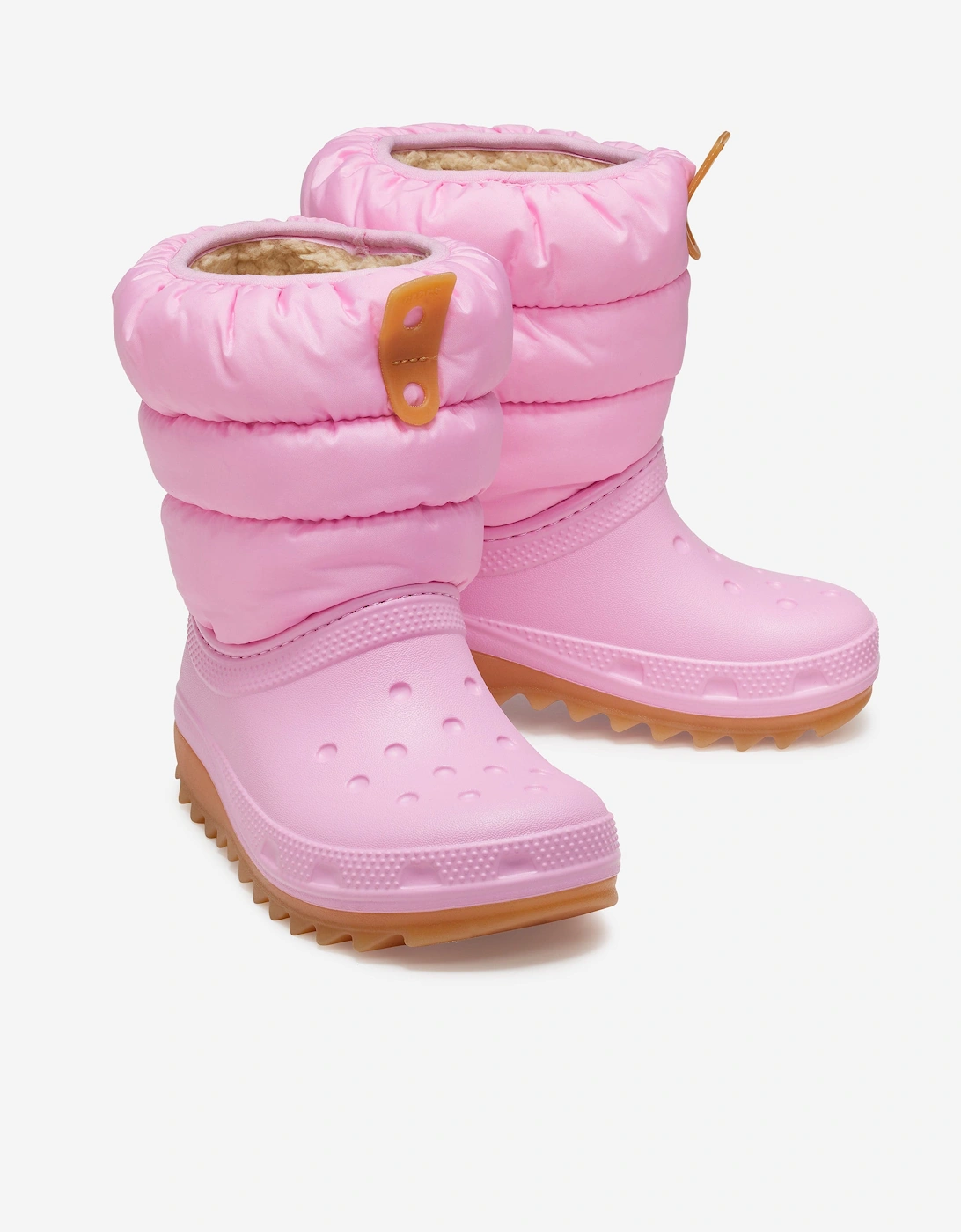 Girls Classic Neo Puff Boots in Pink