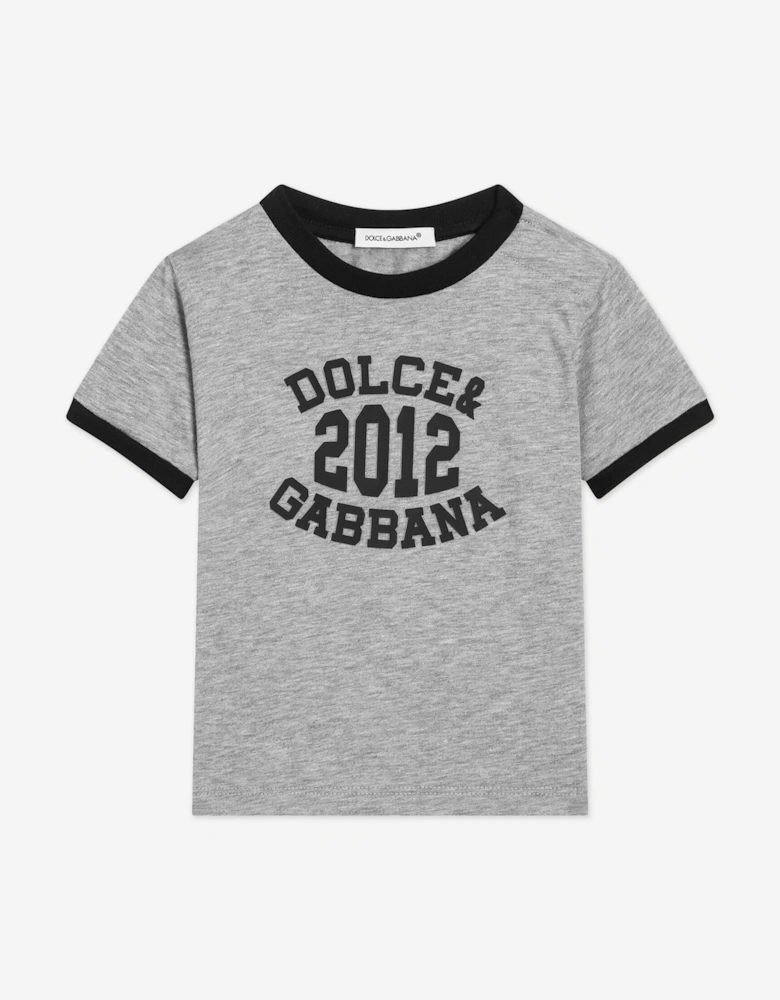 Baby Boys 2012 Logo T-Shirt in Grey