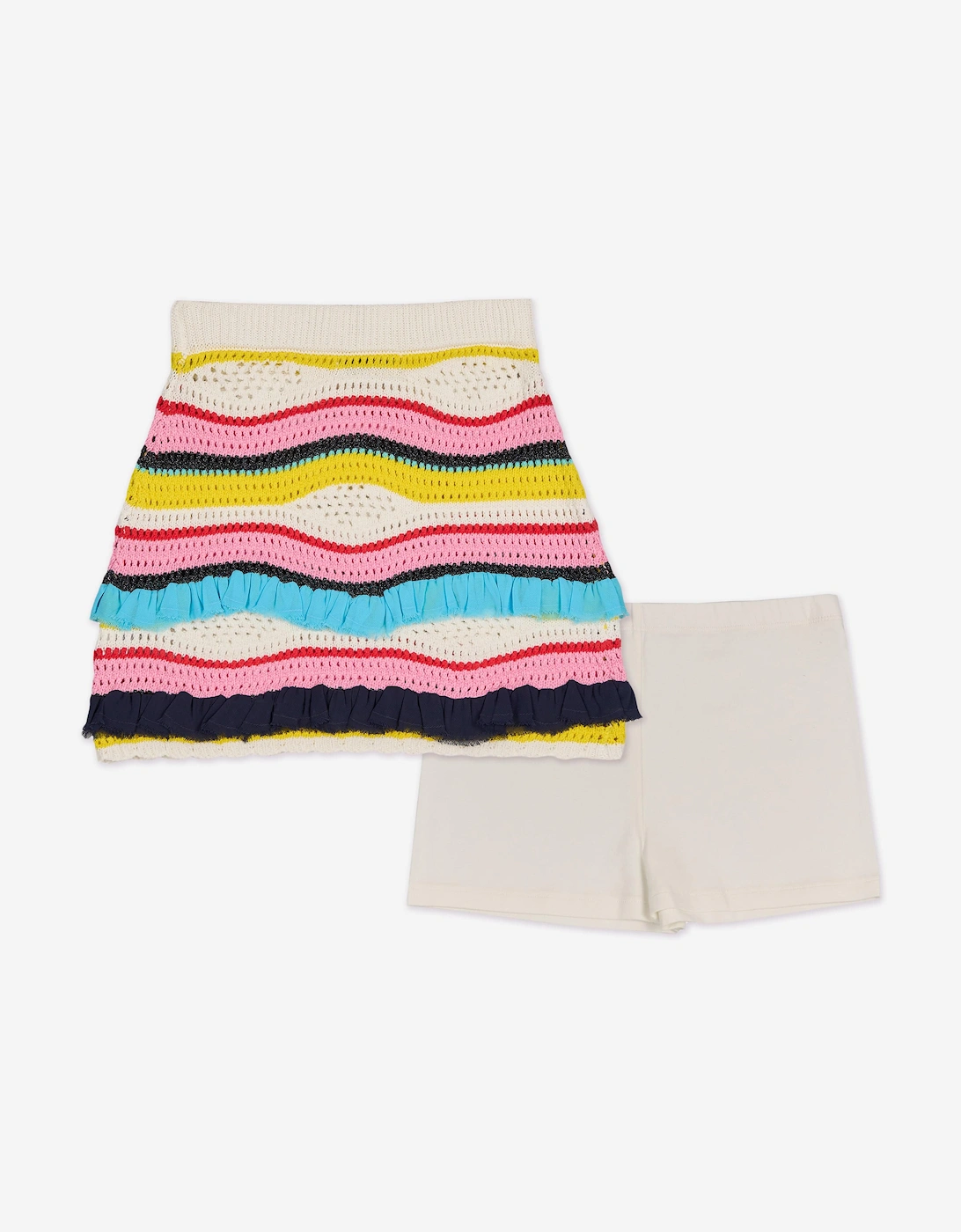 Girls Knitted Skirt in Multicolour, 5 of 4