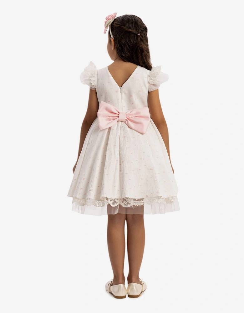 Girls Dress with Headband in Pink