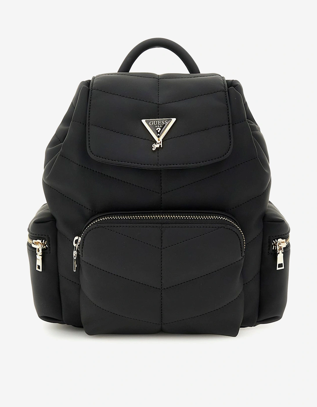 Girls Padded Backpack in Black (25cm), 4 of 3