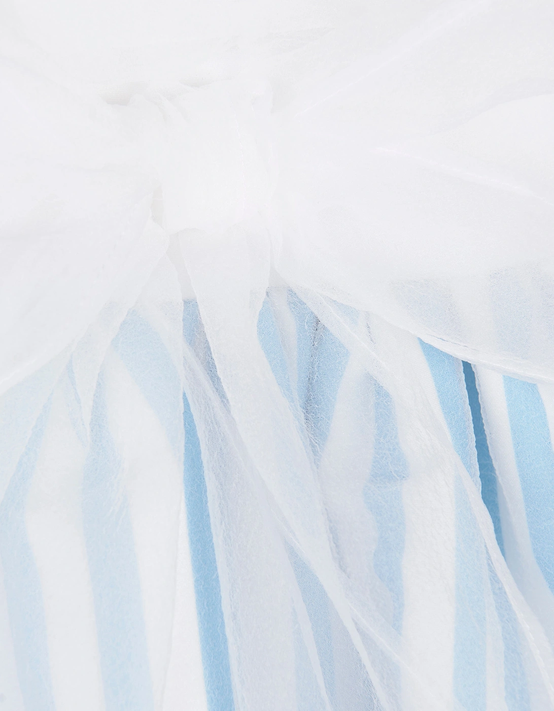 Girls Organza Layered Flower Dress in Blue