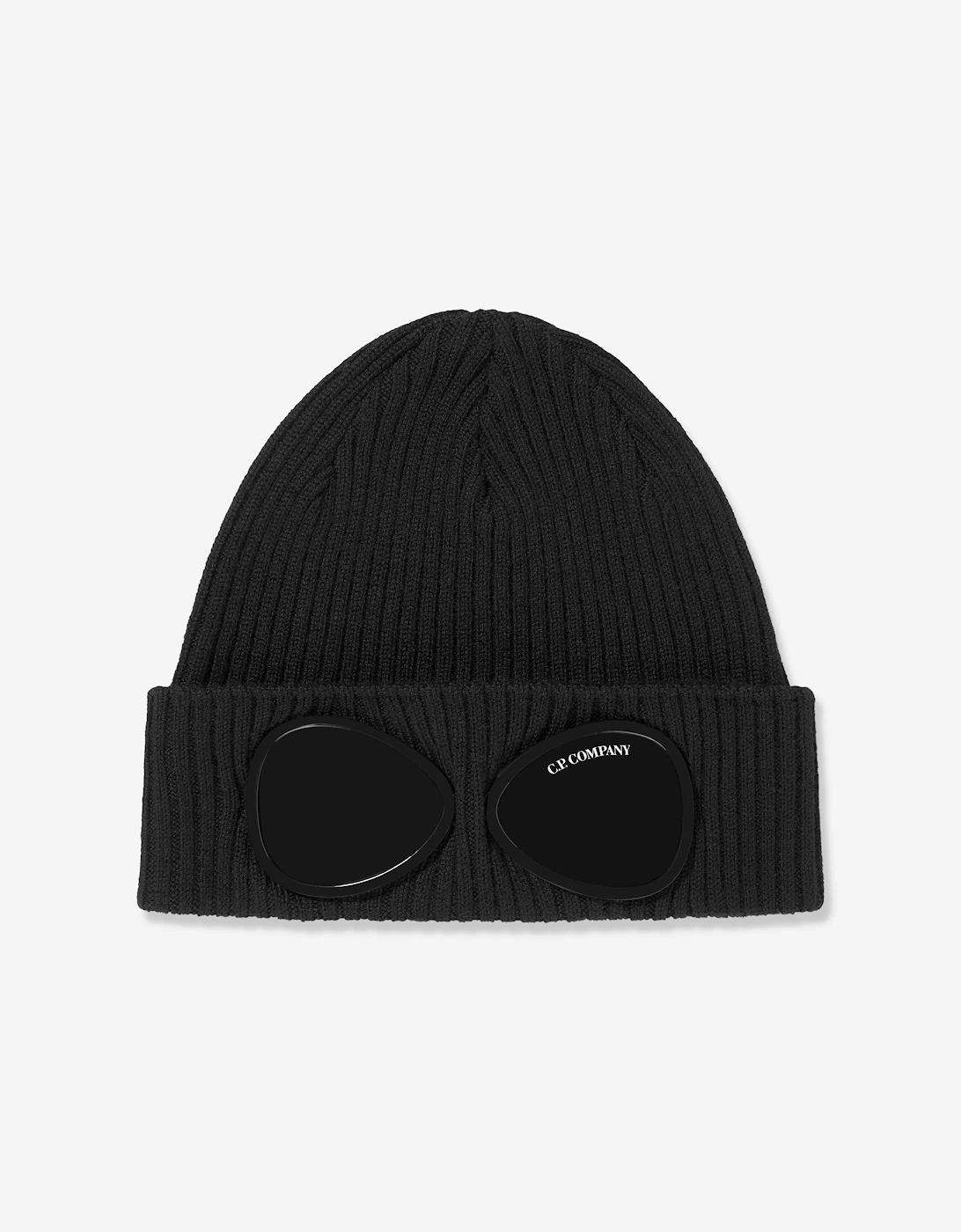 C.P. Company Boys Goggle Beanie Hat in Black, 5 of 4