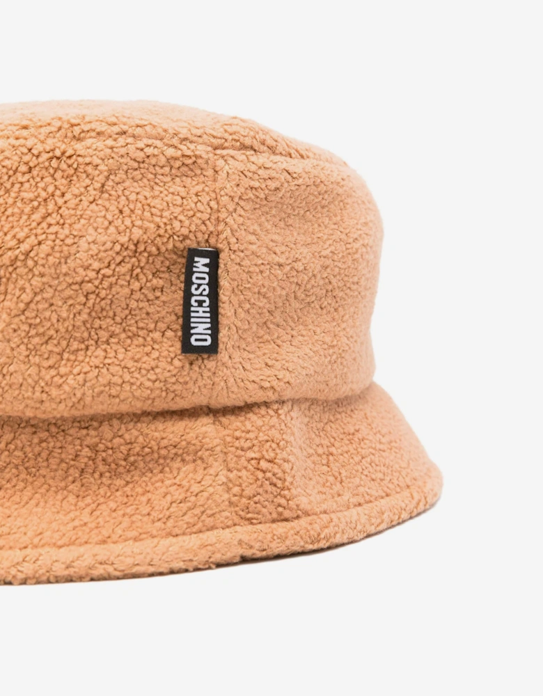 Kids Teddy Bear Bucket Hat in Brown