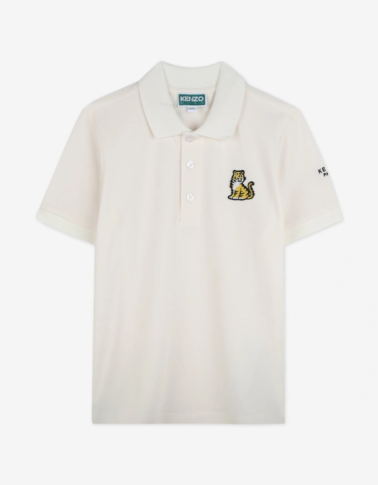 Kids Kotora Polo Shirt in Ivory