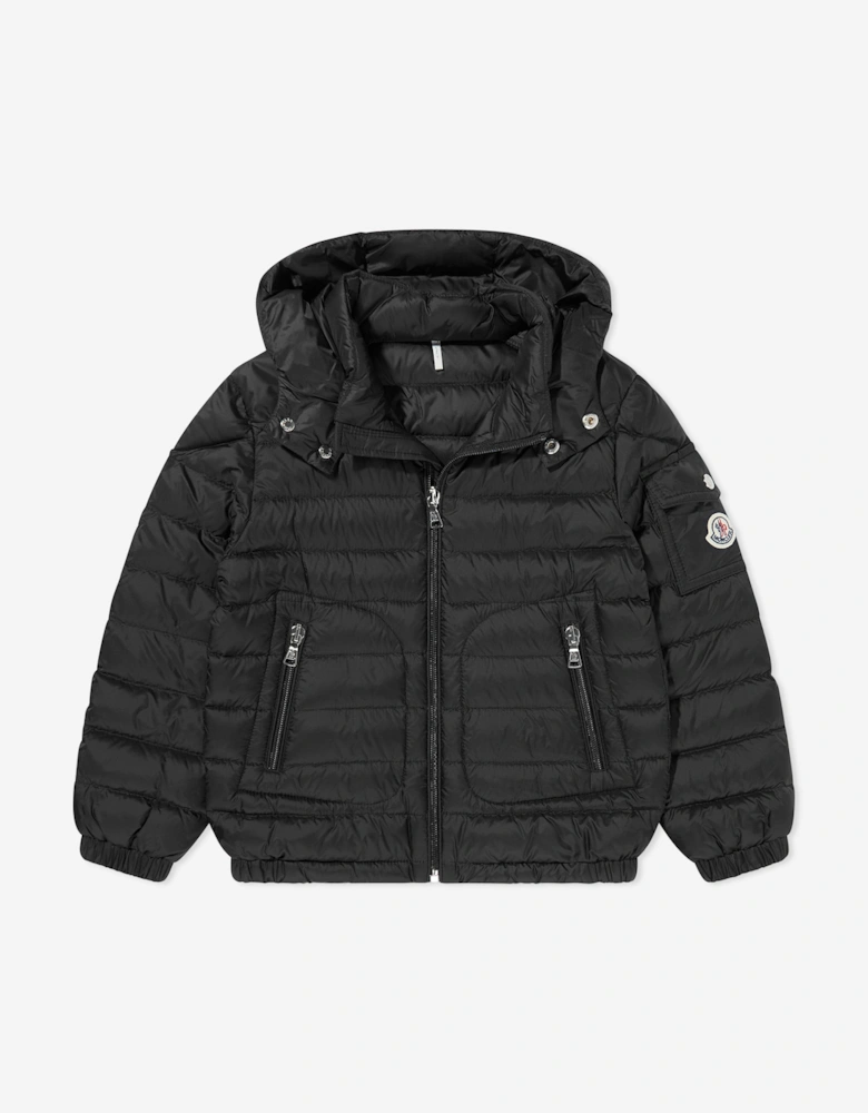 Boys Down Padded Lauros Jacket in Black