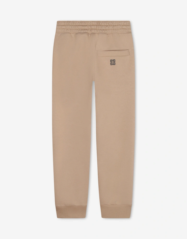Boys Logo Joggers in Beige